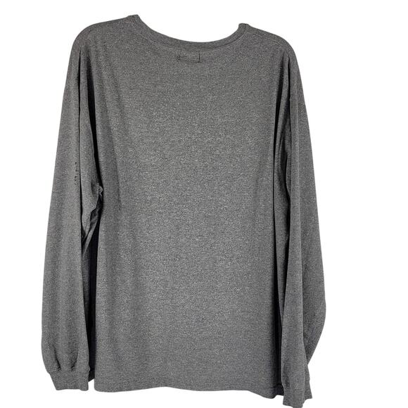 Roots Athletics Lightweight Long Sleeve Heathered Gray Men's Top L - Picture 3 of 5